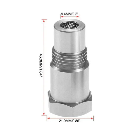 Oxygen Sensor Adapter with Internal Filter Element for M18 by 1.5 Thread