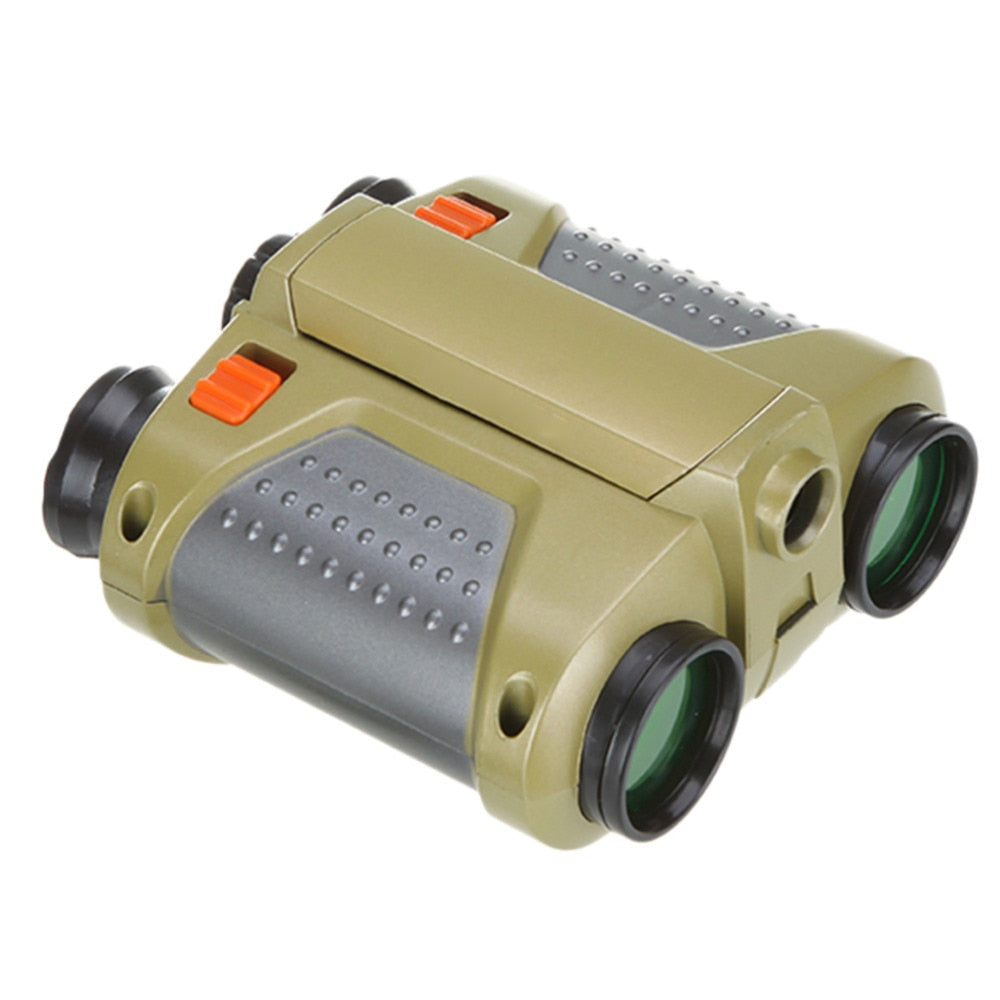 Kids Night Vision Binoculars with 4x Magnification and Adjustable Eyepieces, 26.2 ft Range