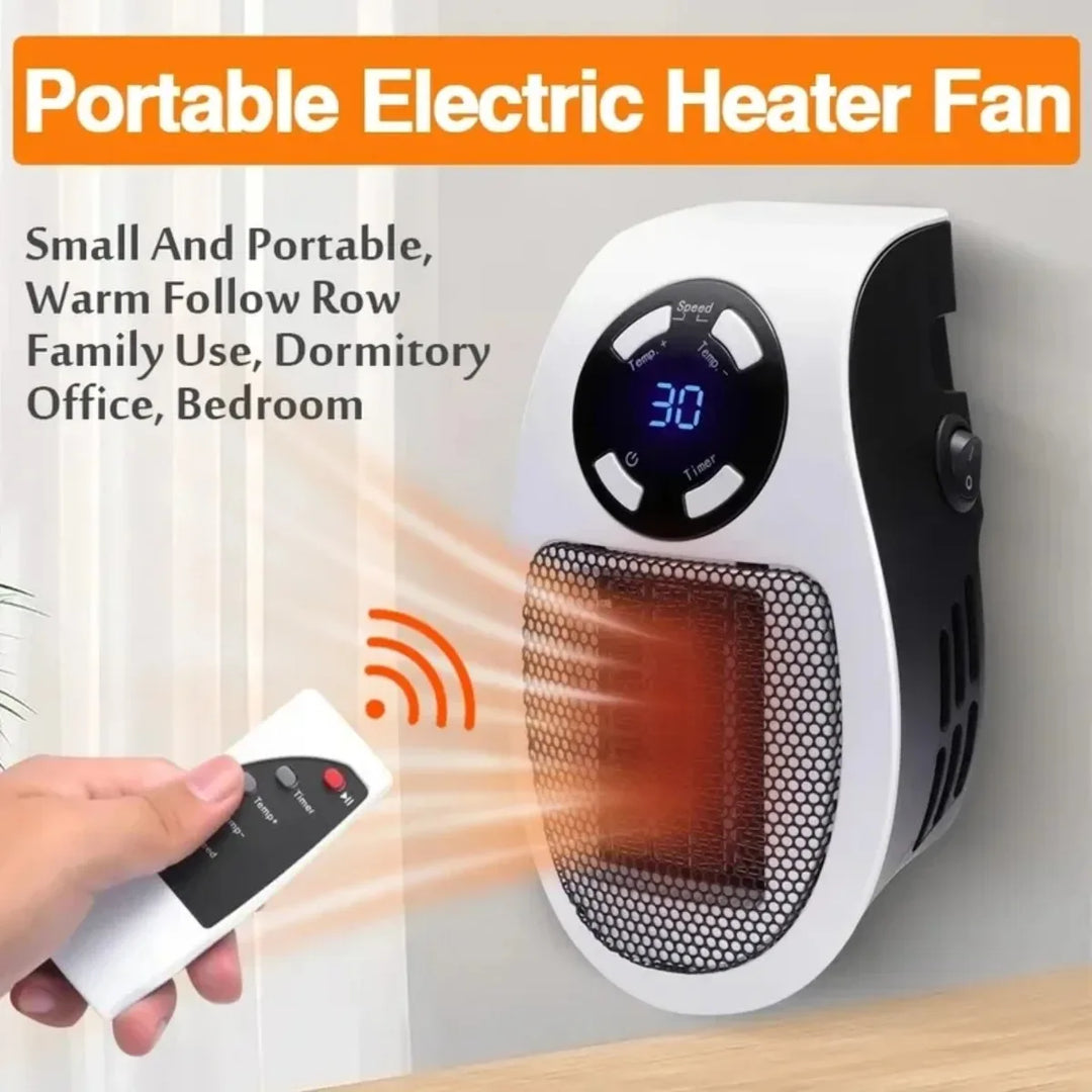 Portable Space Heater with Tip Over Protection and Overheat Shutoff