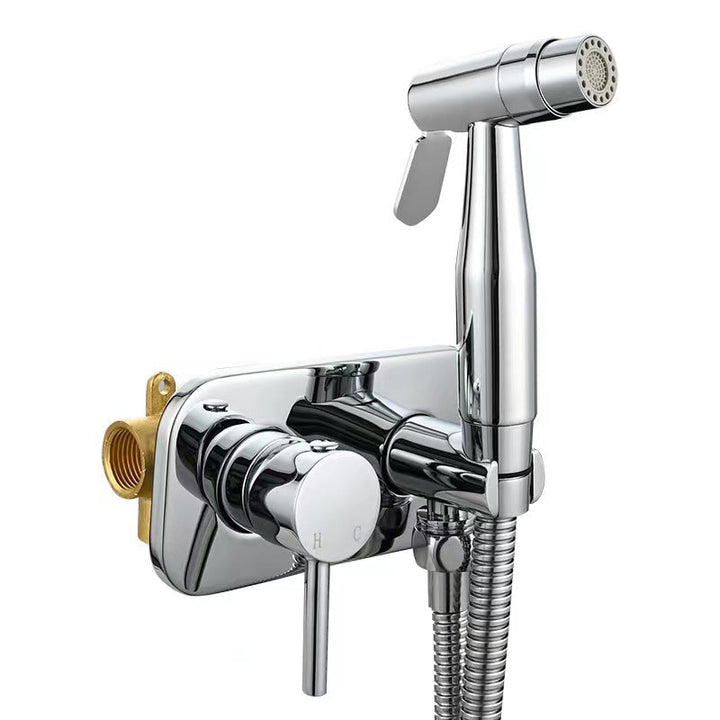 Brass Bidet Sprayer with Hot and Cold Water Control and Dual Spray Modes