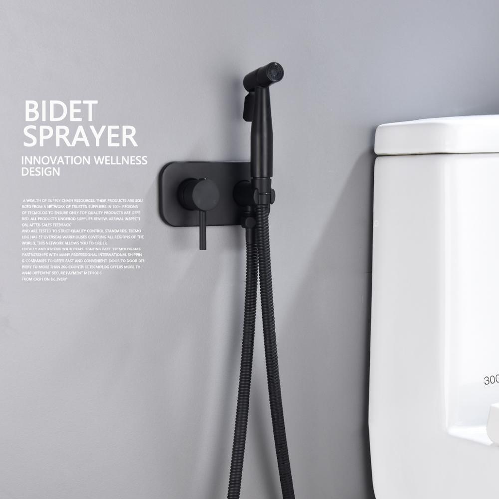 Brass Bidet Sprayer with Hot and Cold Water Control and Dual Spray Modes