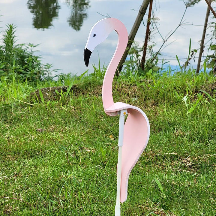 Spinning Bird Ornament with Stainless Steel Body and Swivel Hook for Gardens