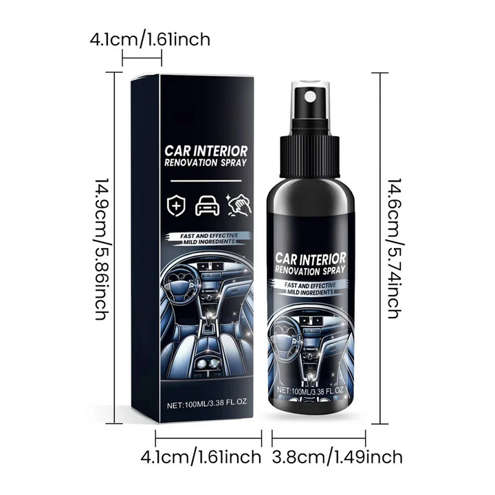 Car Interior Cleaner Spray, Multi-Surface Formula with UV Protection