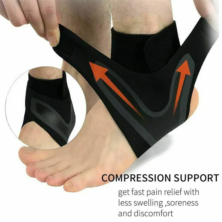 Ankle X Wrap Brace Support Compression Sleeve