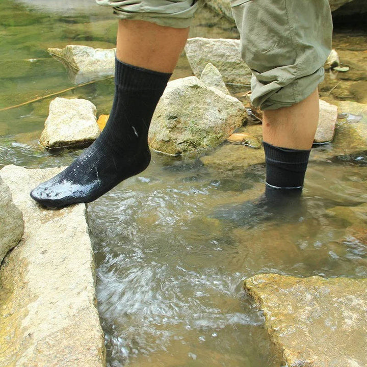 Waterproof Socks, Breathable Hiking Wading Outdoor Crew Socks, Warm Unisex