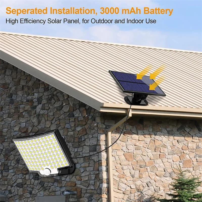 106 LED Solar Outdoor Light With Motion Sensor