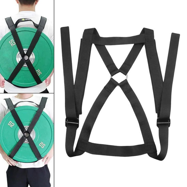 Adjustable Weighted Training Vest for Barbell Plates