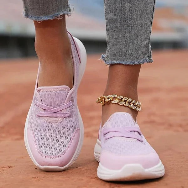 Womens Mesh Orthopedic Shoes with Memory Foam Cushioning and Arch Support