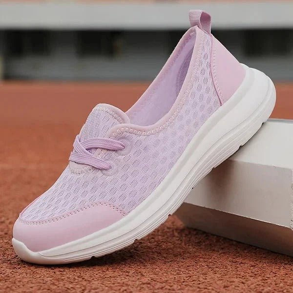 Womens Mesh Orthopedic Shoes with Memory Foam Cushioning and Arch Support