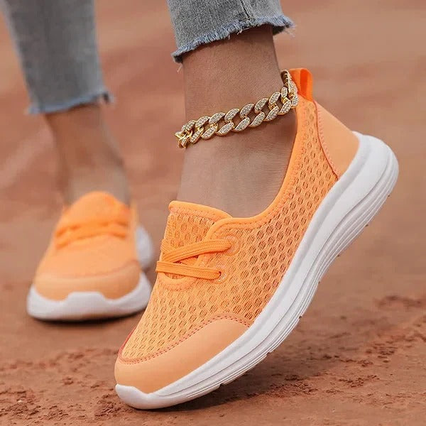 Womens Mesh Orthopedic Shoes with Memory Foam Cushioning and Arch Support