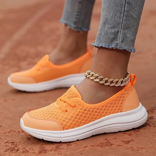 Womens Mesh Orthopedic Shoes with Memory Foam Cushioning and Arch Support