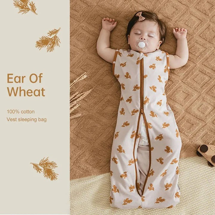 Breathable Newborn Sleeping Bag with Dual Zipper