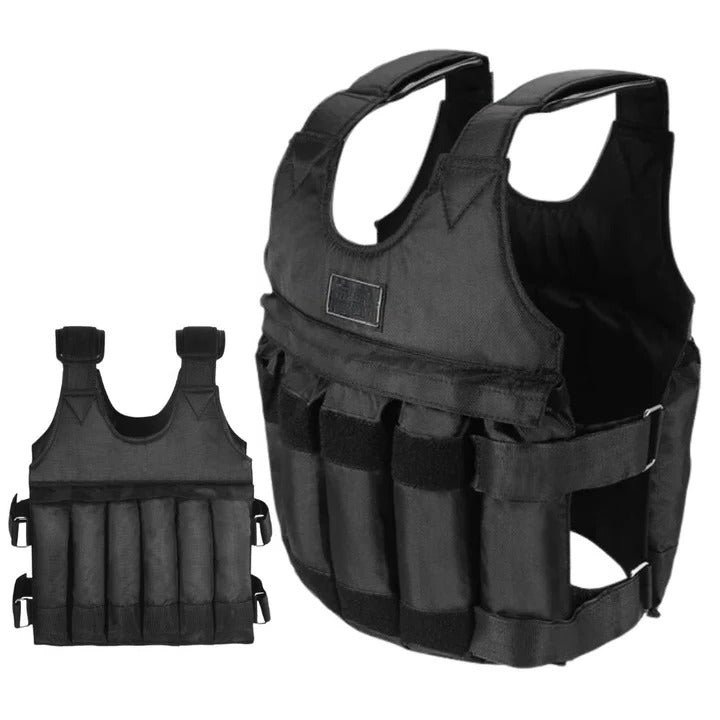 Adjustable 110 lb Weight Vest – Fitness and Workout Training Gear