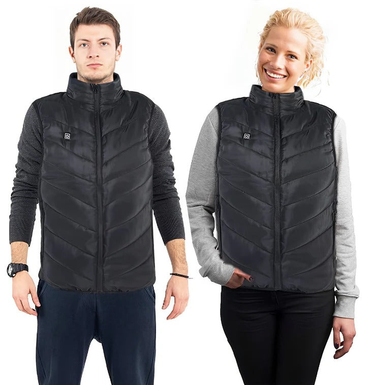 Lightweight Heated Unisex Puffer Vest For Winter Outdoor Activities