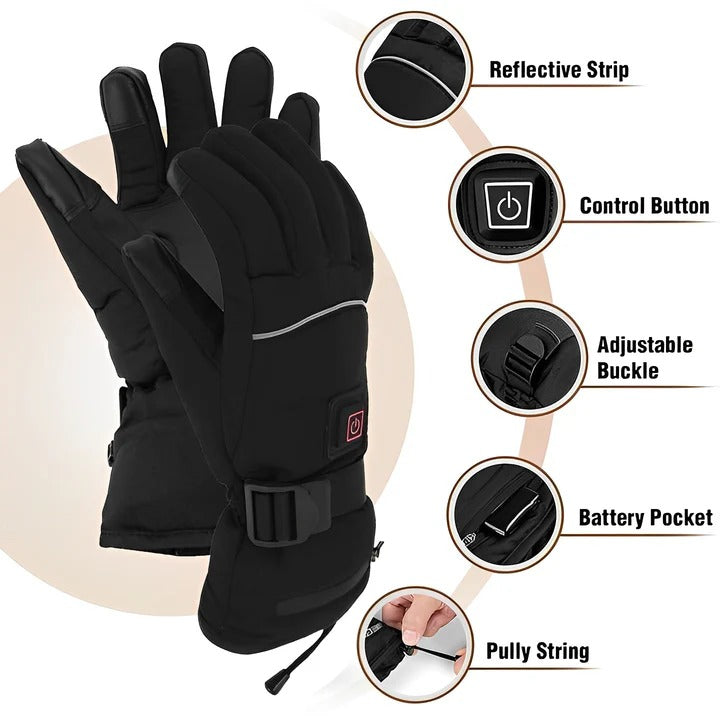 Rechargeable Heated Gloves – Adjustable Warmers for Winter