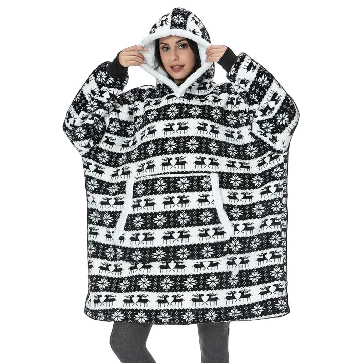 Giant Wearable Blanket Hoodie Oversized and Warm