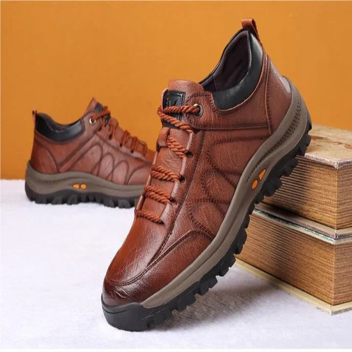 Non Slip Casual Shoes for Men Hand Stitched with Arch Support