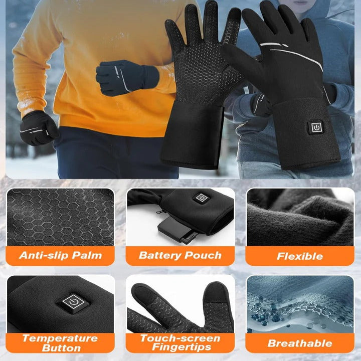Ultra Thin Heated Glove Liners for Extra Hand Warmth