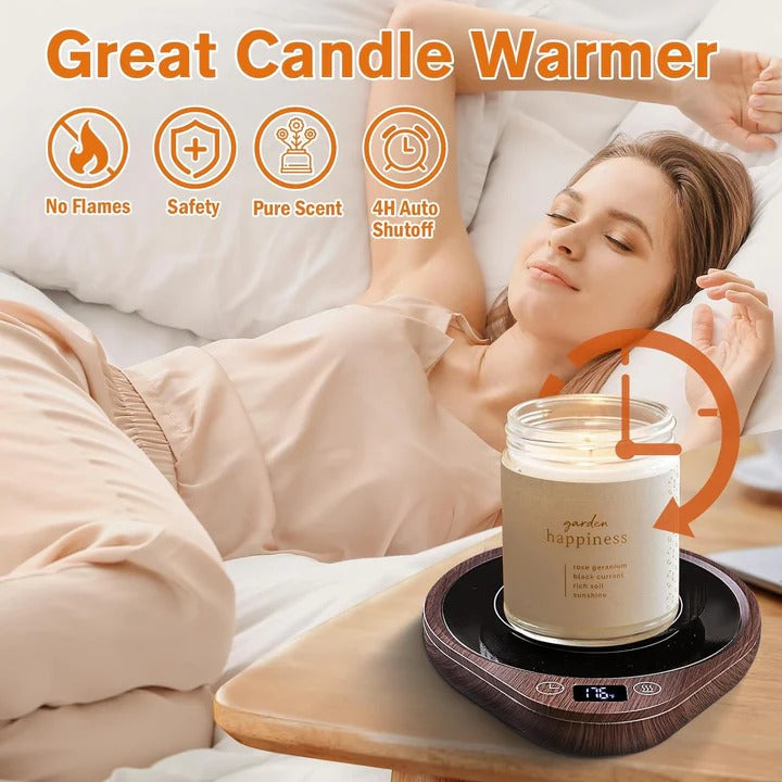 Mug Warmer Set with Temperature Control for Desk Use