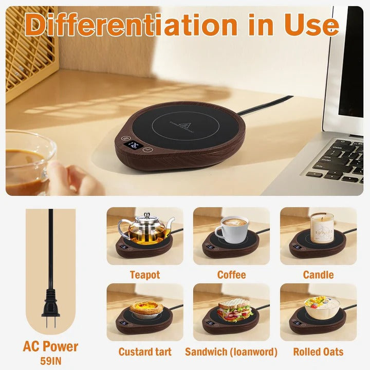 Mug Warmer Set with Temperature Control for Desk Use