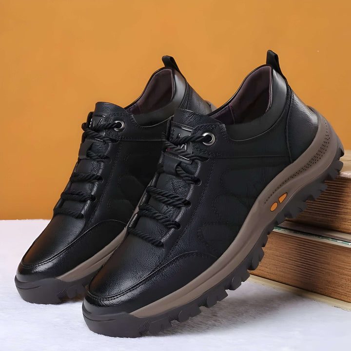 Orthopedic Shoes for Men of Leather with Supportive Insole