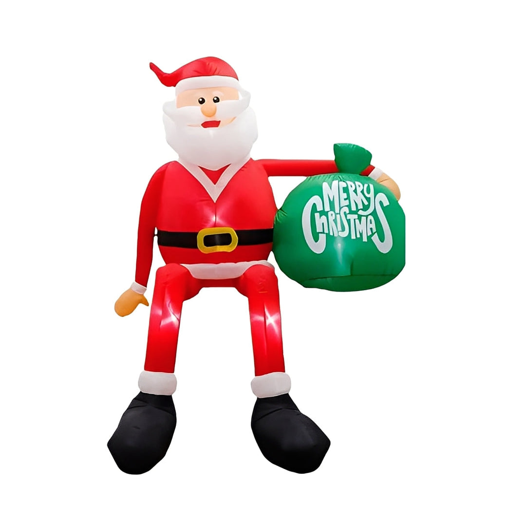 LED Inflatable Giant 8FT Climbing Santa Christmas Outdoor Decoration