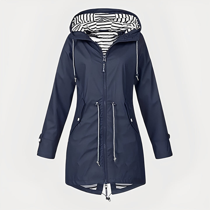Waterproof Long Rain Jacket for Women and Protection