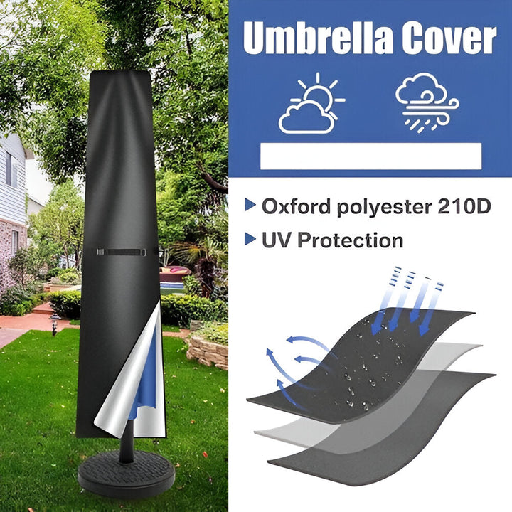Outdoor Parasol Cover Waterproof for Sun and Rain Protection