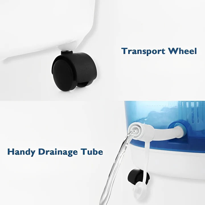 Foot Bath Massager with Heat Bubbles and Water Jets