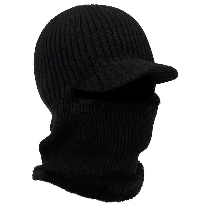 Woven Full-Face Thermal Headwear and Knit Beanie Balaclava