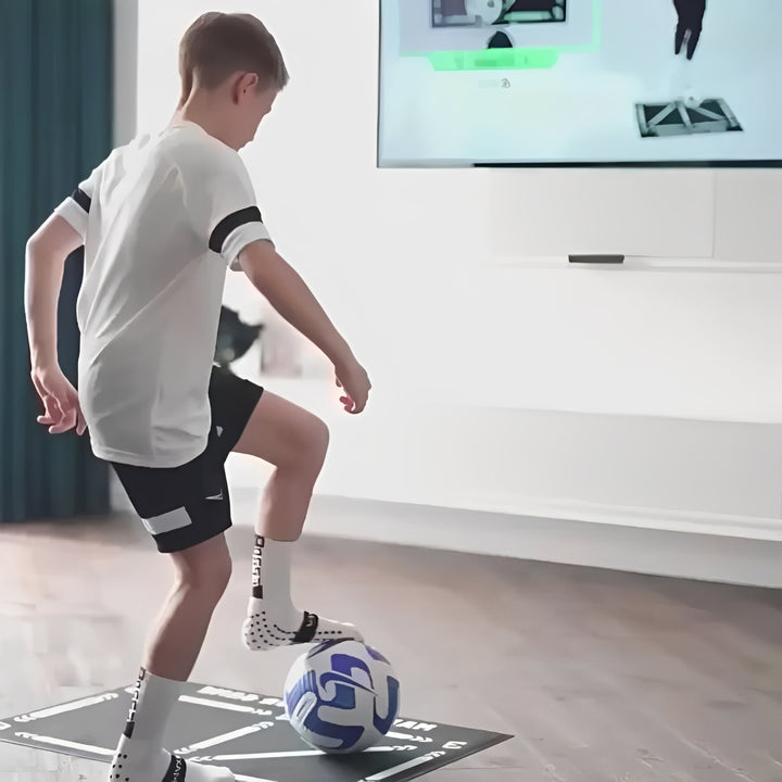 Indoor Football Training Mat with Video Guided Training Sessions