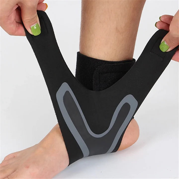 Ankle X Wrap Brace Support Compression Sleeve