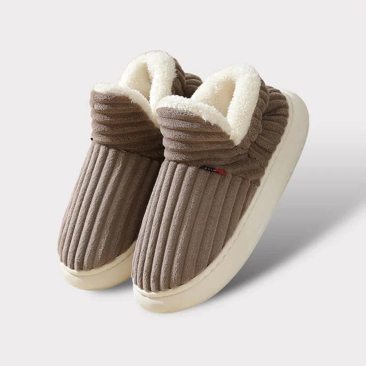 Warm Indoor Slippers with Non-Slip Sole and Soft Lining
