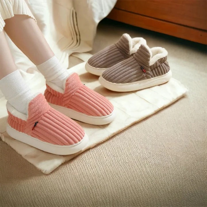 Warm Indoor Slippers with Non-Slip Sole and Soft Lining