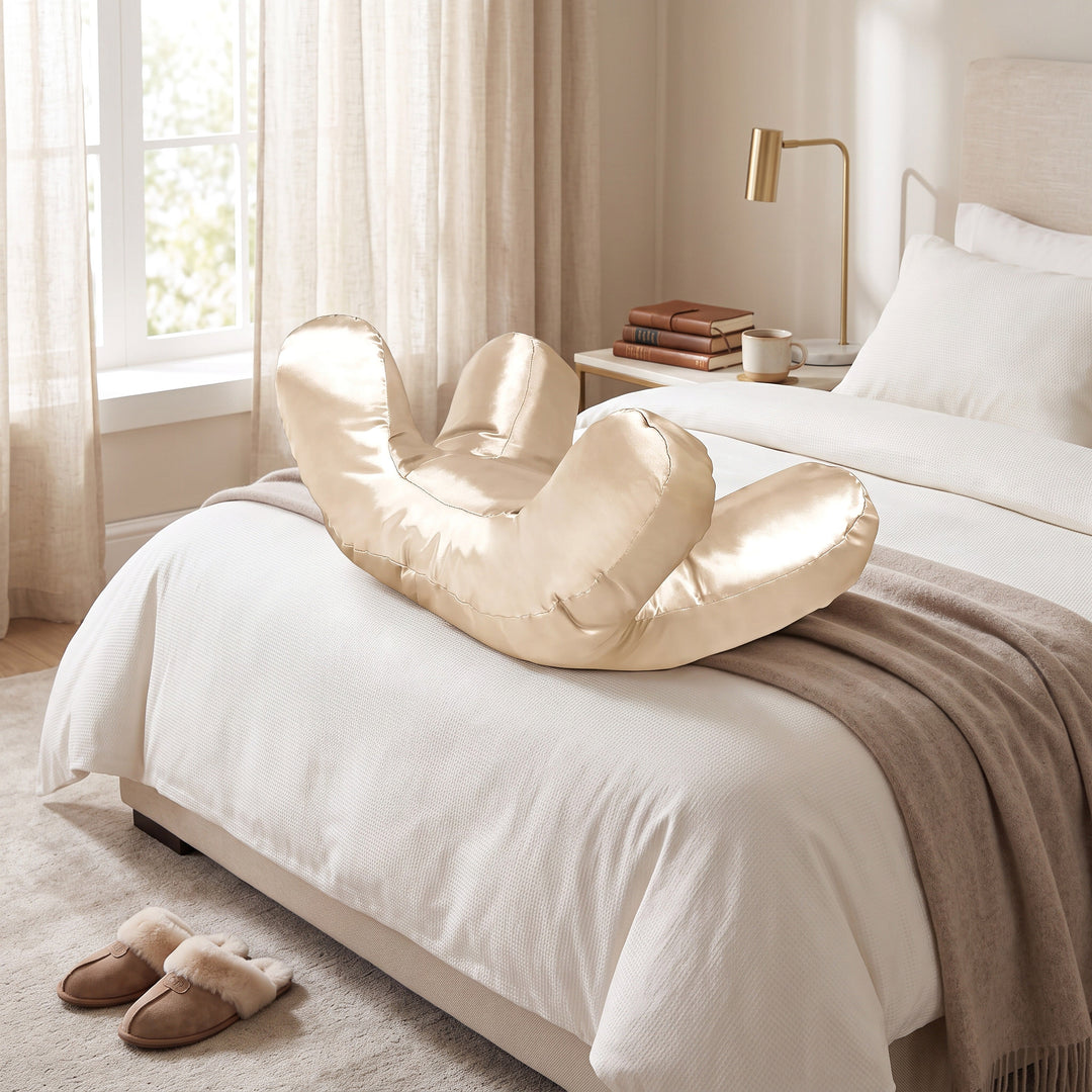 Side Sleeper Pillow with Raised Pillar Frame and Removable Washable Cover